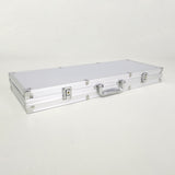 500 Poker Chips Game Aluminum Case 22X8X2.4" 2 Decks Playing Cards Dices Markers 15804