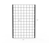 2'x 6' (Come in 2 PCS of 2x3') Black Wire Grid Panel Wall Display Grid Wall