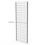 2'x 6' (Come in 2 PCS of 2x3') Black Wire Grid Panel Wall Display Grid Wall