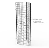 2'x 6' (Come in 2 PCS of 2x3') Black Wire Grid Panel Wall Display Grid Wall