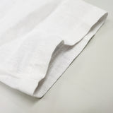 Size L Men's Casual Cotton Linen Button Down Henley Shirt Lightweight White 15814-L
