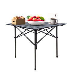 28X28X25" Portable Table 6 LBS Camping Table BBQ Picnic Patio Metal Durable 15825