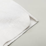 Men's Casual Cotton Linen Button Down Shirt Short Sleeve Airy 3.8 Oz Size M 15829-WHITE-M
