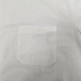 Men's Casual Cotton Linen Button Down Shirt Short Sleeve Airy 3.8 Oz Size XL 15829-WHITE-XL