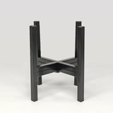 Indoor Outdoor Black Plant Stand 7" Rise 12.5X12.5X15" Fits 10" Planters Pots 15831-10"