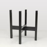 Indoor Outdoor Black Plant Stand 7" Rise 12.5X12.5X15" Fits 10" Planters Pots 15831-10"