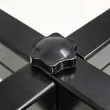 Indoor Outdoor Black Plant Stand 7" Rise 12.5X12.5X15" Fits 10" Planters Pots 15831-10"