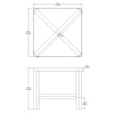 21X21X18" Metal Riser Stand Gas Water Heater Stand, Furnace, Small Refridgerator 15832
