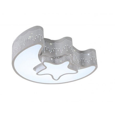 Star Moon Kid's Room Ceiling Light Creative Baby Bedroom 15856