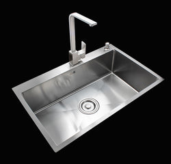 Rectangular Stainless Steel Kitchen Undermount Sink With Faucet Single Bowl15868