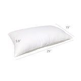 2 Pack Soft Queen Size Pillows Vaccum Sealed Hotel Quality Fluffy 29"x19" 15874