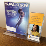 22PK 8.5X11" Letter Size Promotional Sign Holder Tri-fold Flyer Brochure Display 15884-22PK