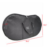 36" Carrying Bag Nylon Black Sports Travel Bag for Tennis Rackets Baseball Bats 15886