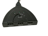 3 Port HDMI Switch Splitter Pigtail Cable Supports 3D 1080P HD Audio
