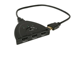 3 Port HDMI Switch Splitter Pigtail Cable Supports 3D 1080P HD Audio