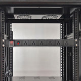 6-Outlet Server Cabinet Power Strip 19" On/Off Switch Fuse 6' Cords 1850W 15899