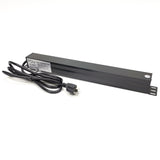 6-Outlet Server Cabinet Power Strip 19" On/Off Switch Fuse 6' Cords 1850W 15899