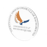 FixtureDisplays® 12" Color Contour Cut Square or Round Custom Logo Emblem Crest Sign Plaque Symbol For Church Business Office Company Acrylic Plaque 15901-Color-12-Contour-Cut