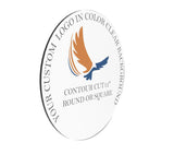 FixtureDisplays� 12" Color Contour Cut Square or Round Custom Logo Emblem Crest Sign Plaque Symbol For Church Business Office Company Acrylic Plaque 15901-Color-12-Contour-Cut