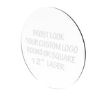 Laser Etched Custom Logo Church Emblem Business Sign Shop Offices Name 12x12