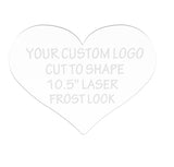 Laser Etched Custom Logo Church Emblem Business Sign Shop Offices Name 10.5x10.5