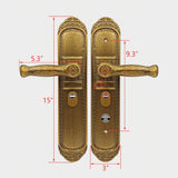 FixtureDisplays® 3 X 15" Elegant Double-Door Lock with Sleek Handle 15911-Lock