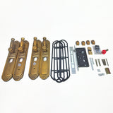 FixtureDisplays® 3 X 15" Elegant Double-Door Lock with Sleek Handle 15911-Lock