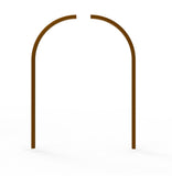 Pre-Order Only 68.4X97.8X0.75" Double Door Front Door Entry Door Arch Wood Door 15911-Outside trim