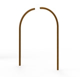 Pre-Order Only 68.4X97.8X0.75" Double Door Front Door Entry Door Arch Wood Door 15911-Outside trim