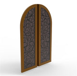 Pre-Order Only 60 X 91 X 2" Double Door Front Door Entry Door Arch Wood Door 15911-Screen door
