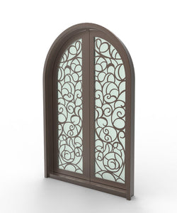 Pre Order Only 62 x 95 Double Door Front Door Entry Door Arch Metal Door 15911