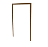 Pre-Order 68.4X98X0.75" Double Door Front Door Entry Door Rectangular Wood Door 15912-Outside trim