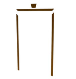 Pre-Order 68.4X98X0.75" Double Door Front Door Entry Door Rectangular Wood Door 15912-inside trim
