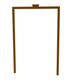 Pre-Order 68.4X98X0.75" Double Door Front Door Entry Door Rectangular Wood Door 15912-inside trim