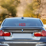 12.6X6" Red Car Waterproof Decoration Stickers, Vehicle Exterior Decor 15917