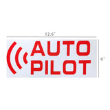 12.6X6" Red Car Waterproof Decoration Stickers, Vehicle Exterior Decor 15917