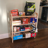 Wood Shoe Rack Flower Plant Display Stand Reading Room Book Cart Storage
