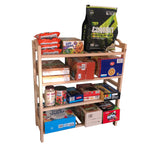Wood Shoe Rack Flower Plant Display Stand Reading Room Book Cart Storage