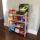 Wood Shoe Rack Flower Plant Display Stand Reading Room Book Cart Storage
