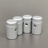 Edge Mount Stand-off Matte Aluminum Sign Holder Hardware Clamp Up-to 6mm Thick 15925-4PK