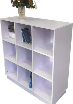 White Cubbie Display Storage Day Care Preschool Book Rack Mud Room Organizer