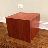 12 Wood Cube Pedestal Display Glorifier Riser Stand  15926-PALE WALNUT