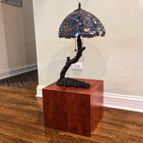 12 Wood Cube Pedestal Display Glorifier Riser Stand  15926-PALE WALNUT