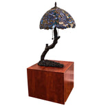 12 Wood Cube Pedestal Display Glorifier Riser Stand  15926-PALE WALNUT