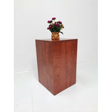 FixtureDisplays? 15 X 15 X 24 Elevate Your Display Pale Walnut Cube Pedestal Riser for Sleek Product Showcasing 15927 RED