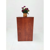 FixtureDisplays? 15 X 15 X 24 Elevate Your Display Pale Walnut Cube Pedestal Riser for Sleek Product Showcasing 15927 RED