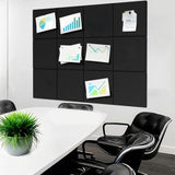 Cork Boards 11.8X11.8X0.31 12PK Black Felt Wall Tiles Self-Adhesive Removable 15942FELT BOARD