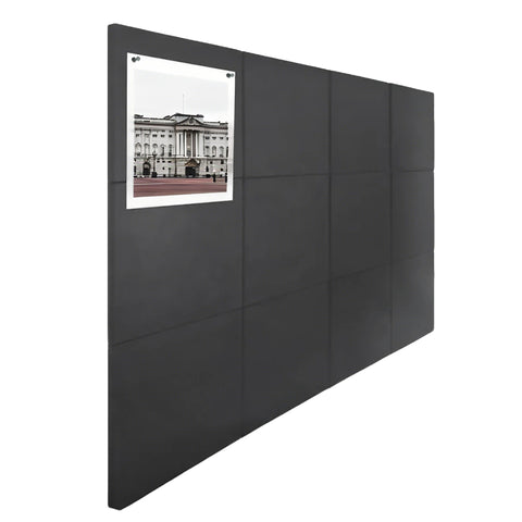 Cork Boards 11.8X11.8X0.31 12PK Black Felt Wall Tiles Self-Adhesive Removable 15942FELT BOARD