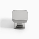 10PK Silver Square Kitchen Cabinet Knobs, Zinc Solid Drawer Pulls Hardware 15961  Knob -10pk