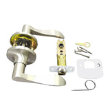 Passage Lever Door Handle, Matte Nickel Wave Door Lever Non-Locking Handle Lever 15962-Passage Door Knock